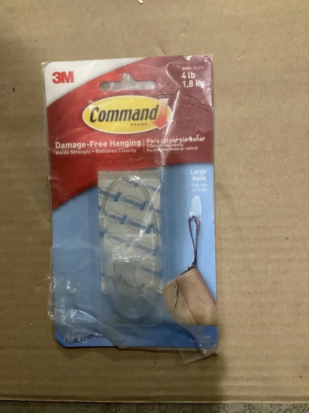 3M Command Large Plastic Hook 3.375 in